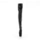 Cuissarde pole dance noir mate à plateforme assortie mate et talon 18 cm Pleaser