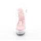 Sandale pole dance transparente à plateforme plexi et talon 15 cm Pleaser