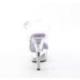 Sandale pole dance transparente à plateforme plexi - KISS208