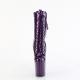 Chaussure pole dance violette paillettée talon 20 cm FLAM1040GP
