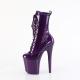 Chaussure pole dance violette paillettée talon 20 cm FLAM1040GP