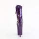 Chaussure pole dance violette paillettée talon 20 cm FLAM1040GP