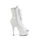 bottine pole dance peep toe blanche talon 15 cm Pleaser DEL1021/W/M