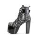 Bottines Toiles Araignée Boucle Cercueil Goth Demonia Cult Torment-51 Femme -
