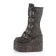 Chaussures Gothiques Demonia Cult Swing-230G Femme - Bottes Glitter Multicolore Plateforme