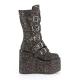 Chaussures Gothiques Demonia Cult Swing-230G Femme - Bottes Glitter Multicolore Plateforme