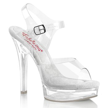 Sandales transparentes à talon plexi 13 cm | le confort & le look