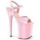 Chaussure pole dance rose talon 20 cm Pleaser FLAM809/BP/M