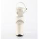Chaussure pole dance blanche talon 20 cm Pleaser FLAM809/O-WPU/M