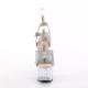 Sandale pole exotic strass à plateforme plexi et talon 18 cm Pleaser