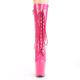 Bottine pole dance rose fuchsia verni à plateforme assortie et talon 20 cm Pleaser