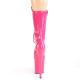Bottine pole dance rose fuchsia verni à plateforme assortie et talon 20 cm Pleaser