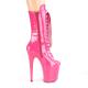 Bottine pole dance rose fuchsia verni à plateforme assortie et talon 20 cm Pleaser