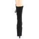 Bottine pole dance noire en suédine à plateforme assortie suédine et talon 20 cm Pleaser