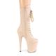 Chaussure pole dance beige talon 20 cm Pleaser FLAM1050FS/BEFS/M