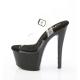 Chaussure pole exotic noire et strass lavande à talon 18 cm Pleaser SKY308CRS/C/B-LVRS