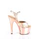 Chaussure pole exotic rose gold talon 18 cm Pleaser ADO709HM/RGDMPU/ROCH