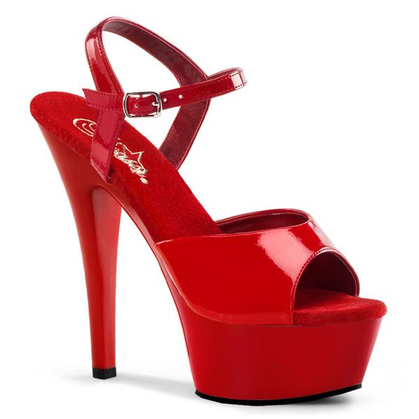 Sandale Pole Dance Rouge Vernis | talon 15cm | taille 44 en déstockage.