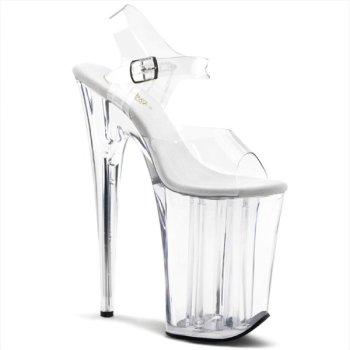 Sandales pole exotic transparentes à talon extrême 23 cm Infinity-908