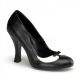 Escarpin pin up rétro petit talon noir et blanc à nœud DISCOUNT taille 36 1/2