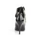 Escarpin taille 44 noir vernis pas cher à talon aiguille avec bride cheville à cadenas DISCOUNT