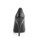 Escarpin noir mat talon haut de 12 cm petite et grande pointure du 35 au 46 - vegan