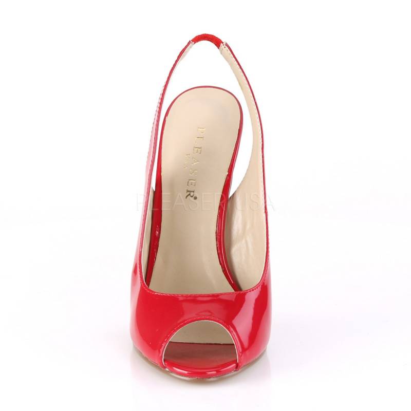 talon aiguille rouge vernis