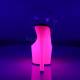 Sandale de pole dance transparente avec plateforme Rose Fluo DISCOUNT taille 35 1/2