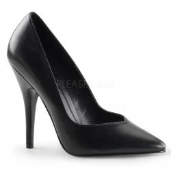 Escarpin noir mat haut talon DISCOUNT petit prix taille 34