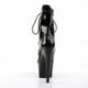 Chaussure pole dance | Bottine pole dance noire vernis talon 18 cm ADORE-1020