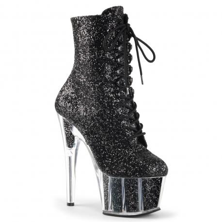Bottine courteADORE-1020G Noir Paillettes