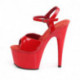 Chaussure Pole dance rouge avec talon 18 cm