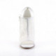 Escarpin dentelle blanche talon aiguille 12 cm