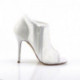 Escarpin en dentelle blanche talon aiguille 12 cm