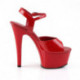 Chaussure Pole Dance rouge vernis talon 15 cm