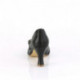 Chaussure pin up rétro noire petit talon bobine