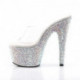 chaussure Pole dance de luxe avec plateau haut en strass - Pleaser