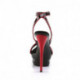 Sandale plateforme talon aiguille 15 cm rouge et noire