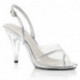Sandale transparente et strass talon plexi 10 cm