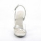 Sandale transparente et strass talon plexi 10 cm