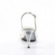 Sandale transparente et strass talon plexi 10 cm