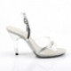 Sandale transparente et strass talon plexi 10 cm