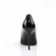 Escarpin noir vernis pointu haut talon aiguille 10 cm