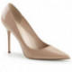 Escarpin beige nude talon haut 10 cm à bout pointu petite et grande taille du 35 au 46