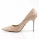 Escarpin nude talon haut 10 cm à bout pointu