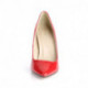 Escarpin talon aiguille 10 cm rouge vernis