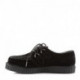 Creepers noir homme / unisexe en daim / cuir véritable de la petite taille 37 au 45