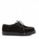 Creepers noir homme / unisexe en daim / cuir véritable de la petite taille 37 au 45