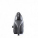 Chaussure pin up escarpin Mary Jane noir mat talon haut