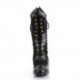 Bottine dentelle noire style rétro / victorien petit talon pas chère
